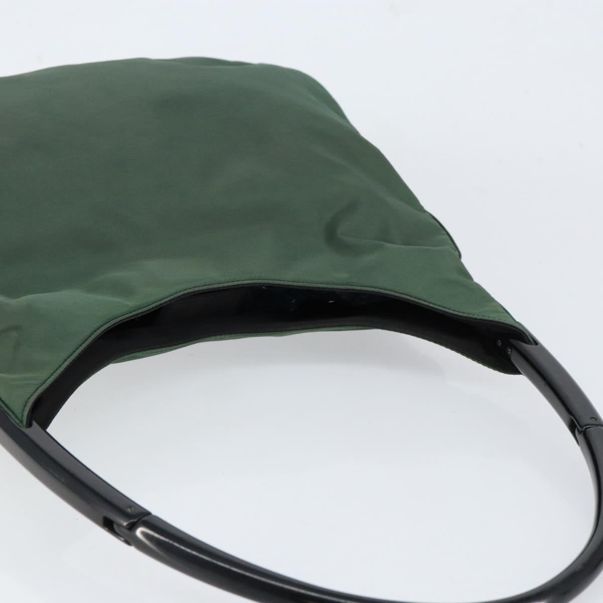PRADA Shoulder Bag Nylon Green Auth 154515
