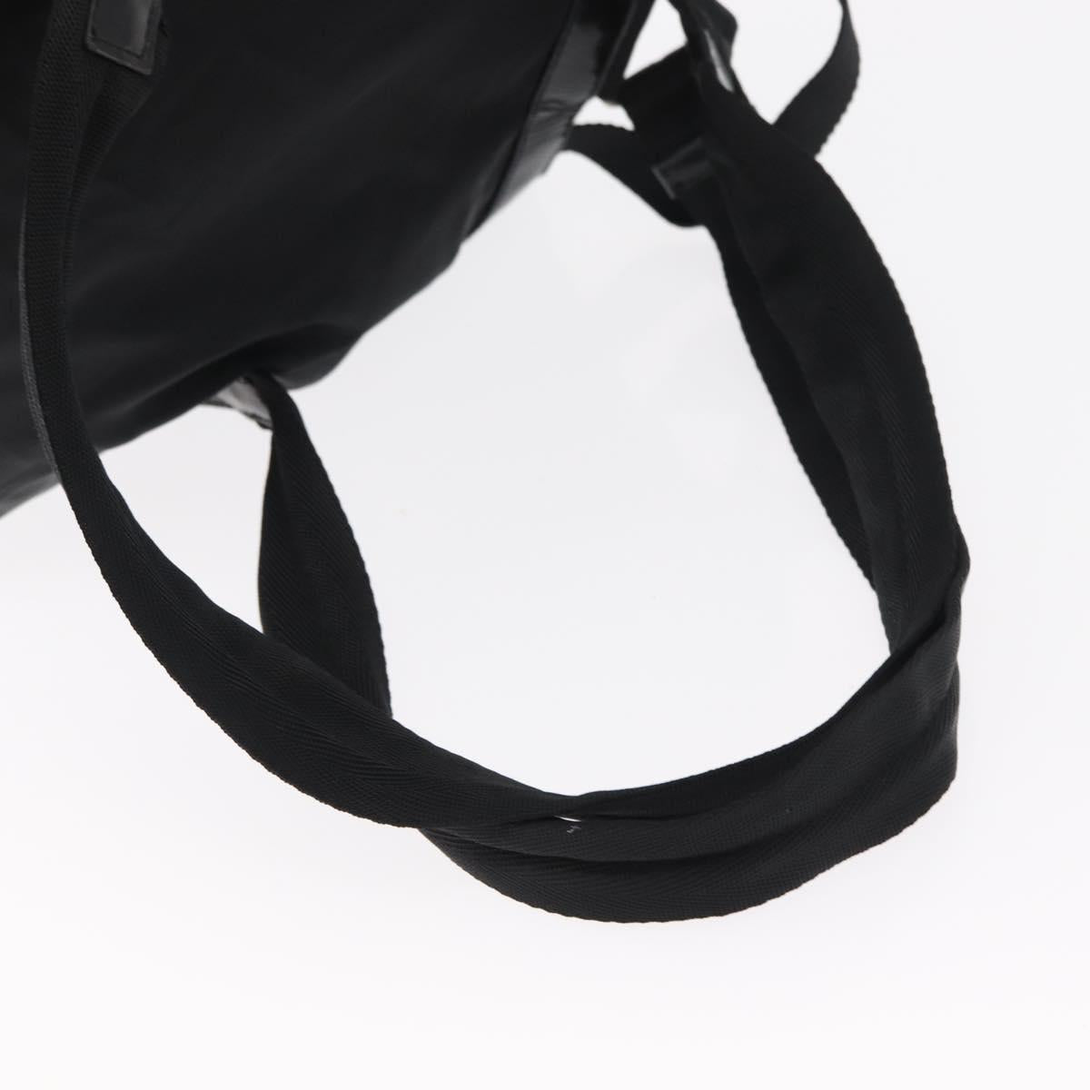 PRADA Backpack Nylon Black Silver Auth 154529