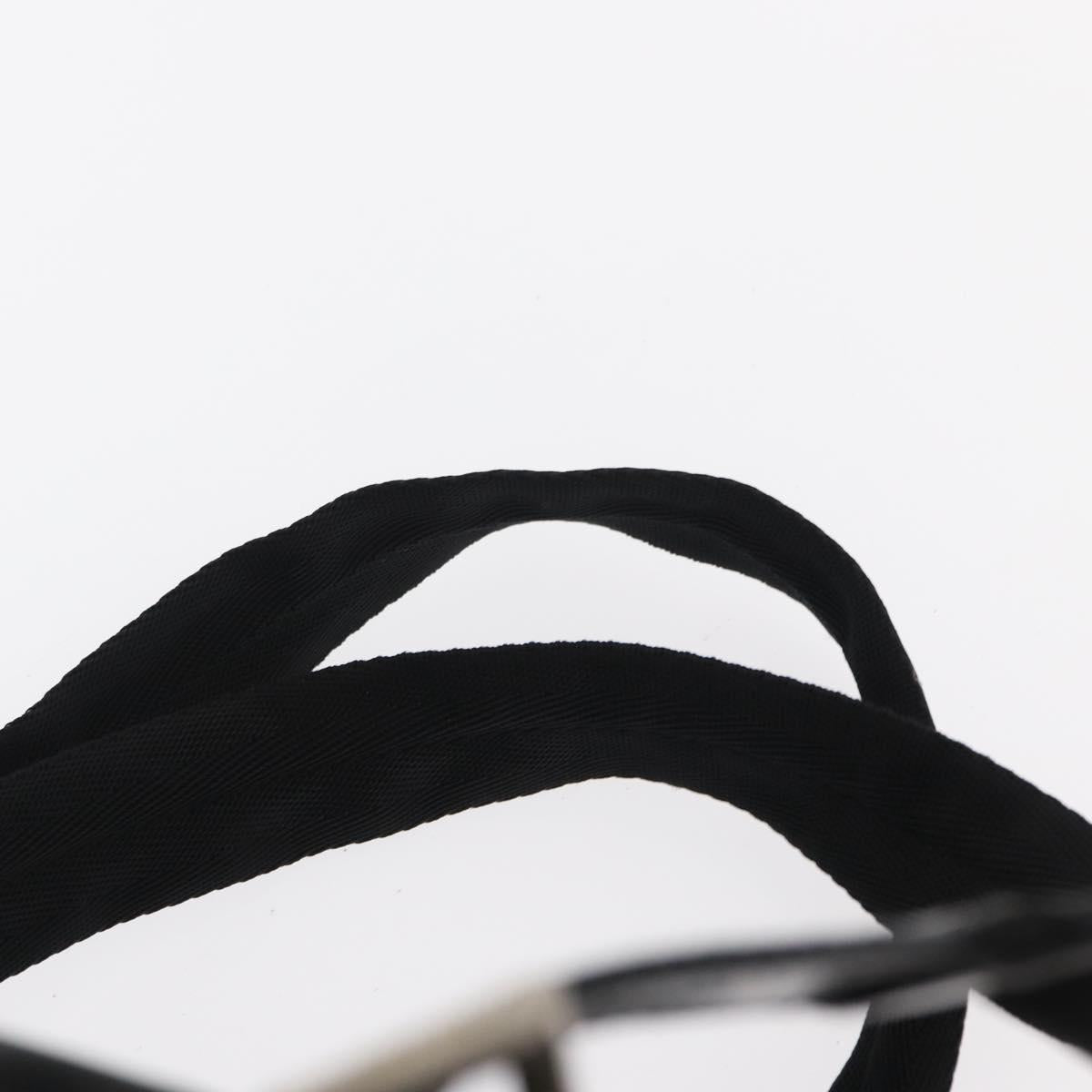 PRADA Backpack Nylon Black Silver Auth 154529