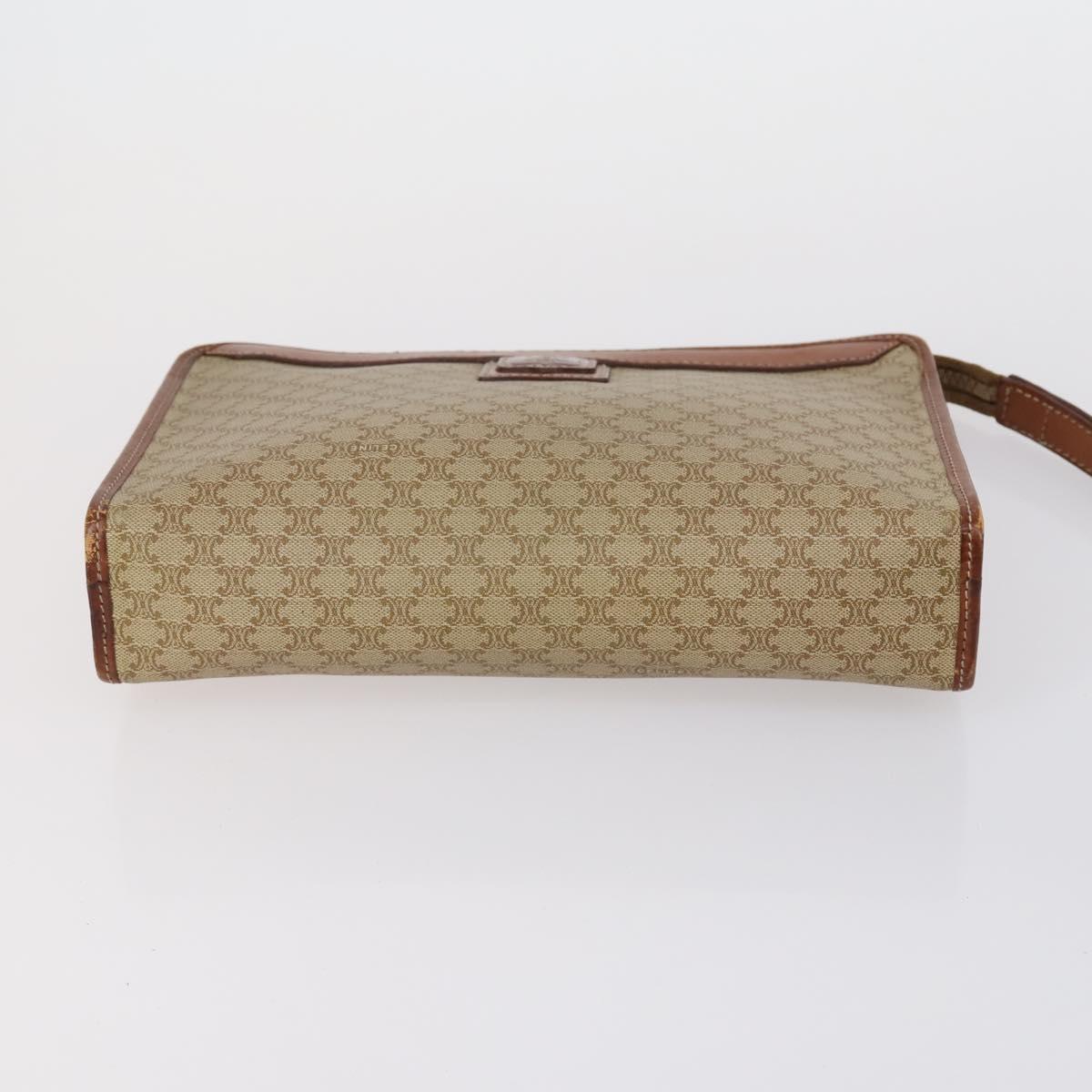 FENDI Celine Macadam Canvas Bag Leather 5 Set Beige Black Brown Auth 154540