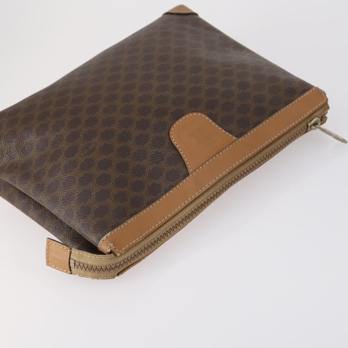 FENDI Celine Macadam Canvas Bag Leather 5 Set Beige Black Brown Auth 154540