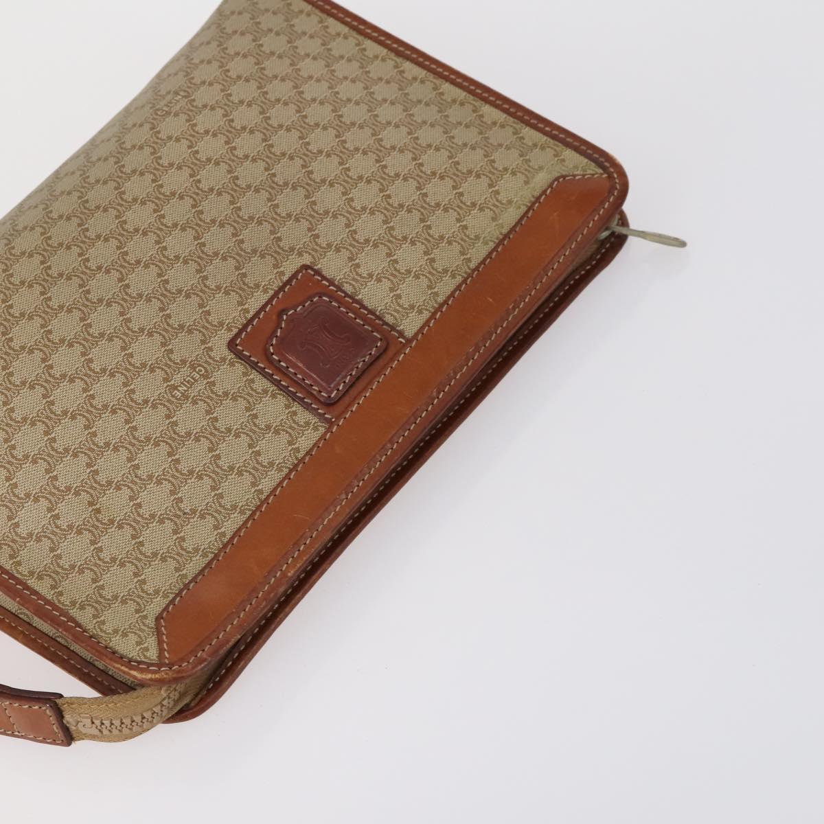 FENDI Celine Macadam Canvas Bag Leather 5 Set Beige Black Brown Auth 154540