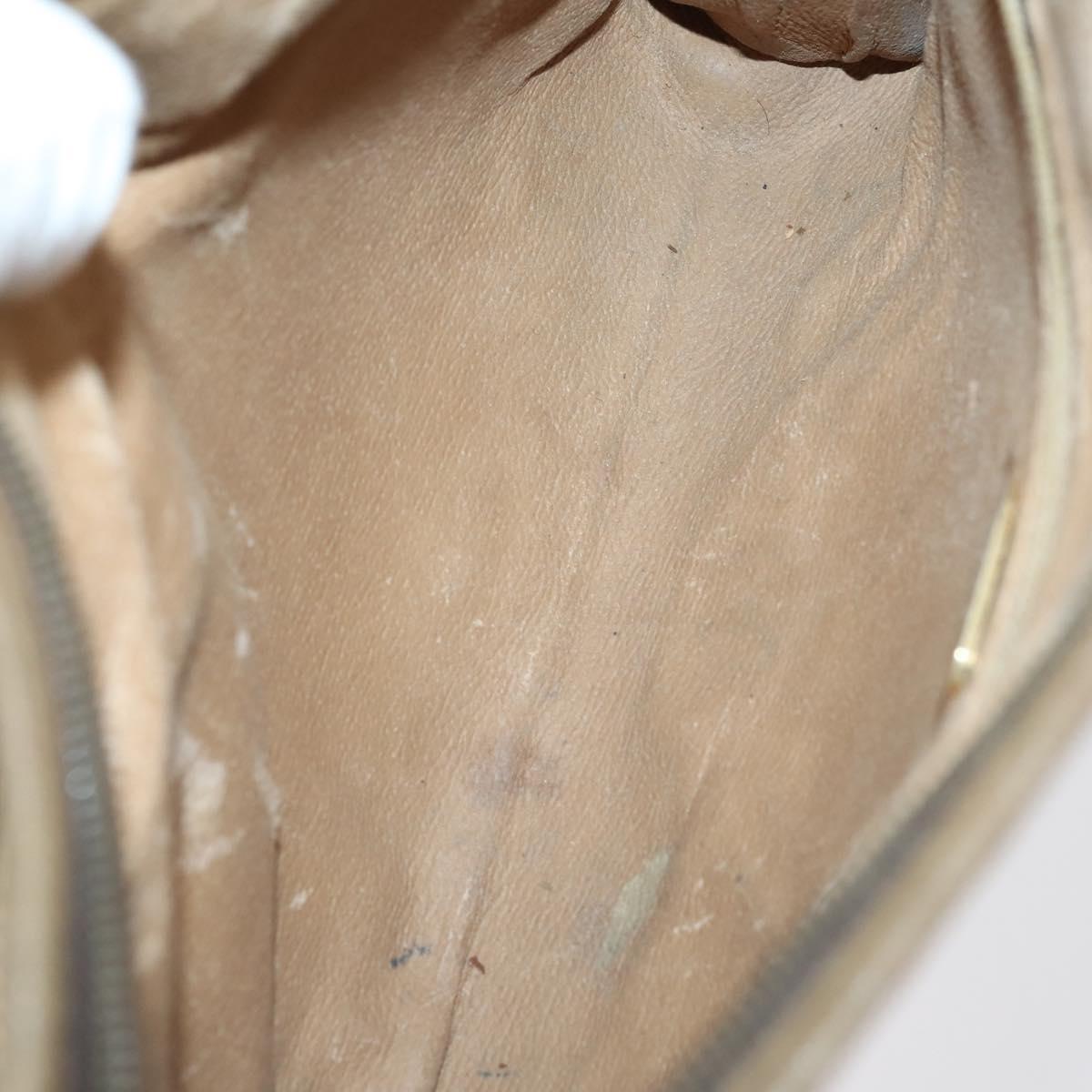 GUCCI GG Plus Supreme Bag PVC Leather Nylon 4 Set Navy Beige black Auth 154542