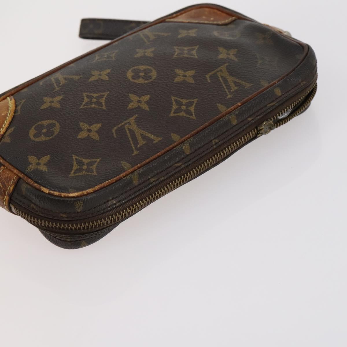 LOUIS VUITTON Monogram Clutch Bag 3 Set LV Auth 154543
