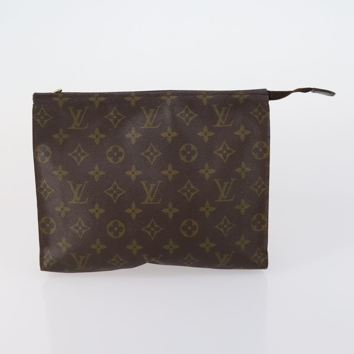 LOUIS VUITTON Monogram Clutch Bag 3 Set LV Auth 154543