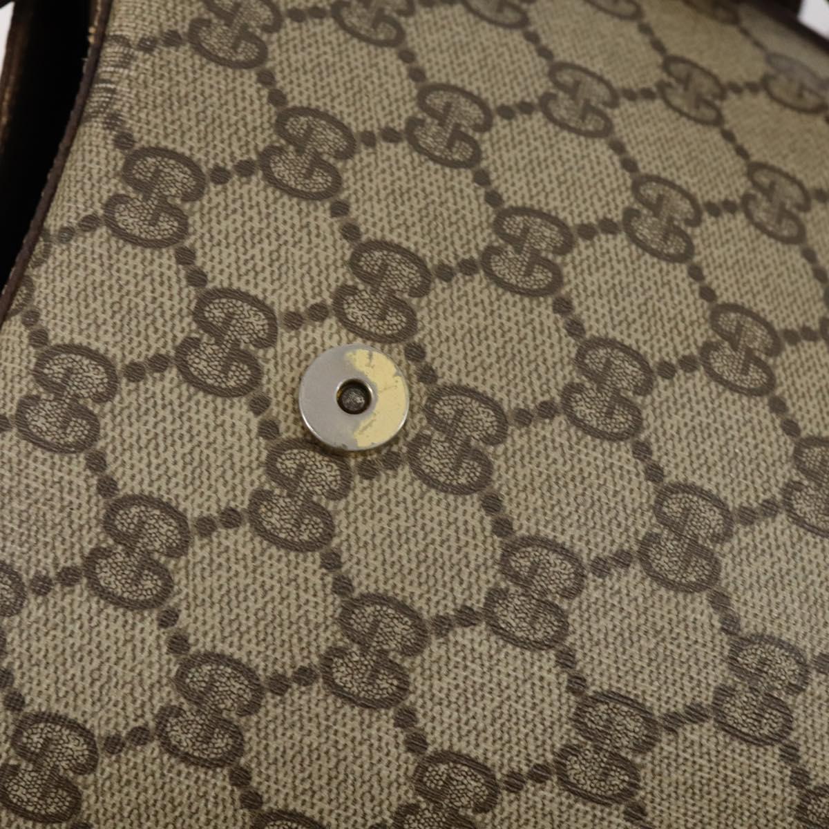 GUCCI GG Supreme Shoulder Bag patent 3 Set Beige Black Auth 154545