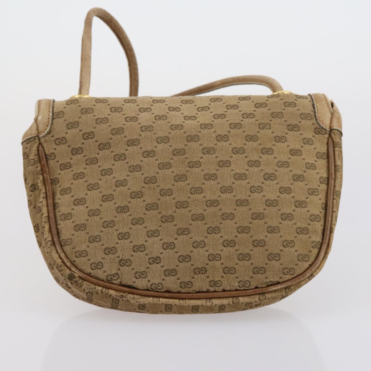 GUCCI GG Supreme Shoulder Bag patent 3 Set Beige Black Auth 154545