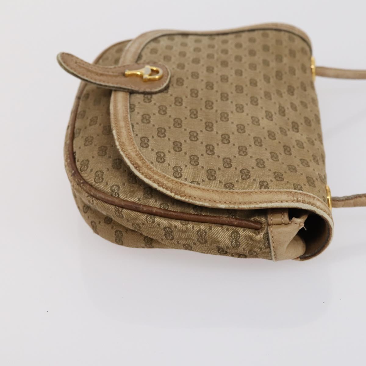 GUCCI GG Supreme Shoulder Bag patent 3 Set Beige Black Auth 154545