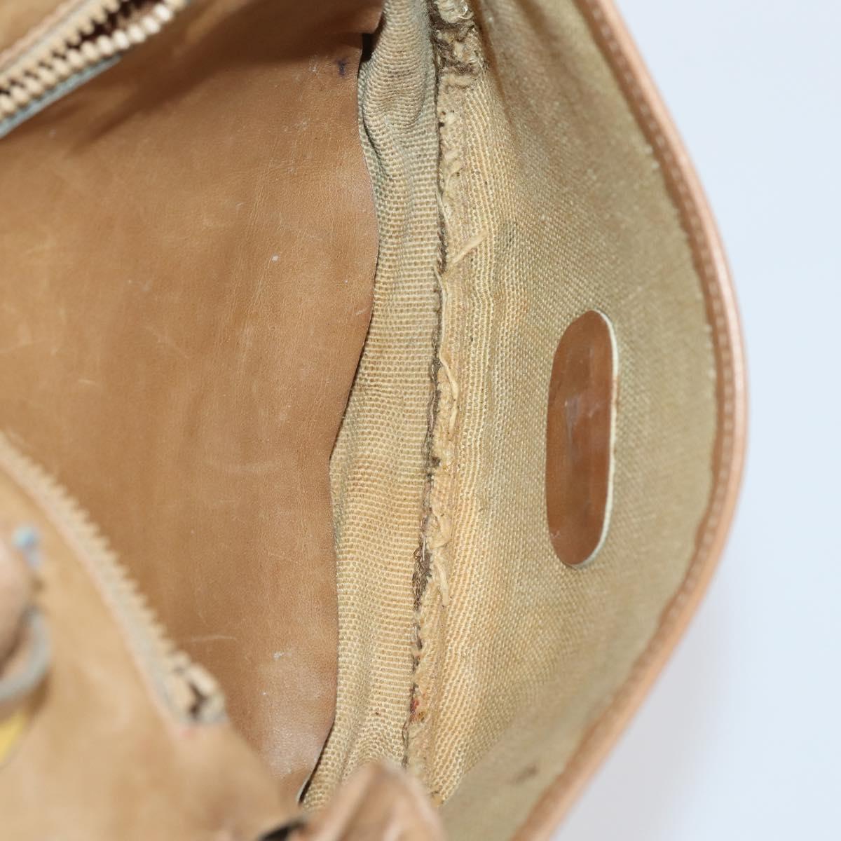 GUCCI GG Supreme Shoulder Bag patent 3 Set Beige Black Auth 154545