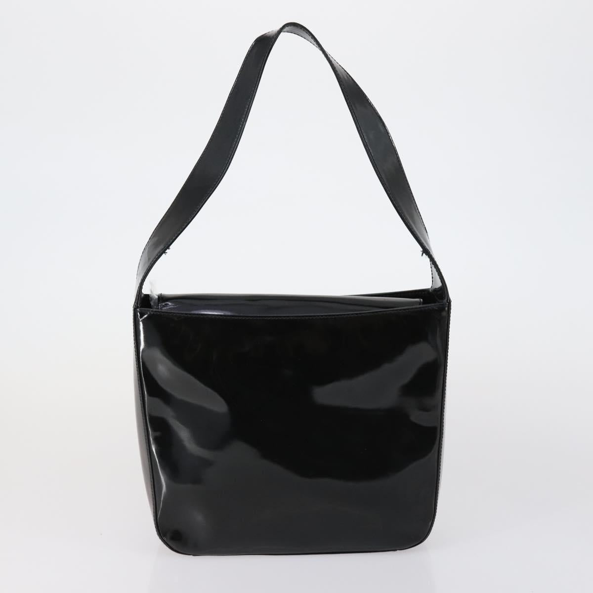 GUCCI GG Supreme Shoulder Bag patent 3 Set Beige Black Auth 154545