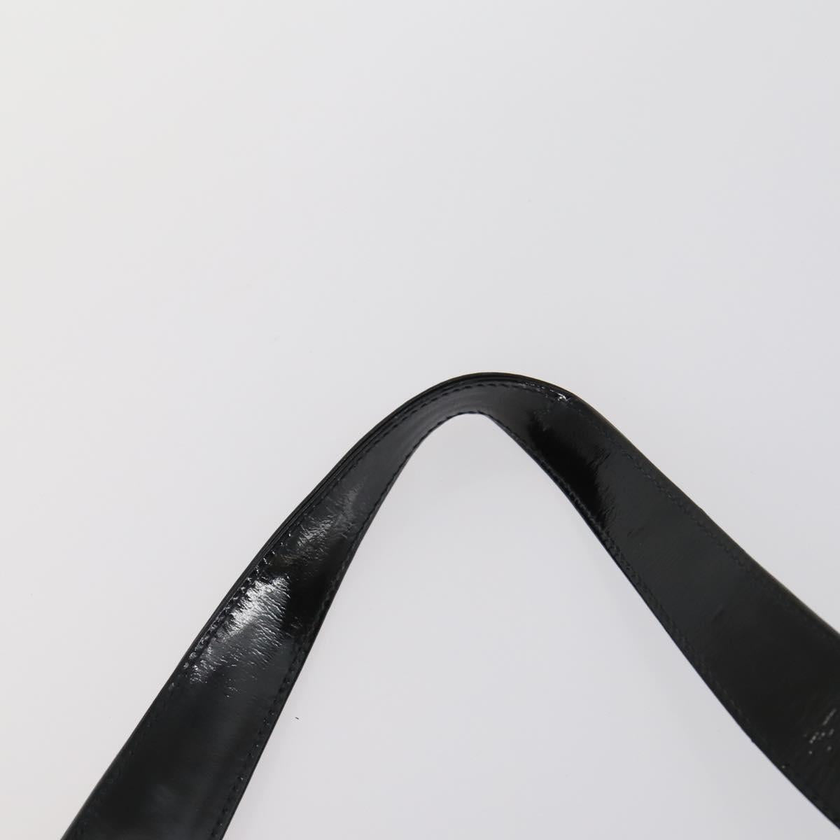 GUCCI GG Supreme Shoulder Bag patent 3 Set Beige Black Auth 154545