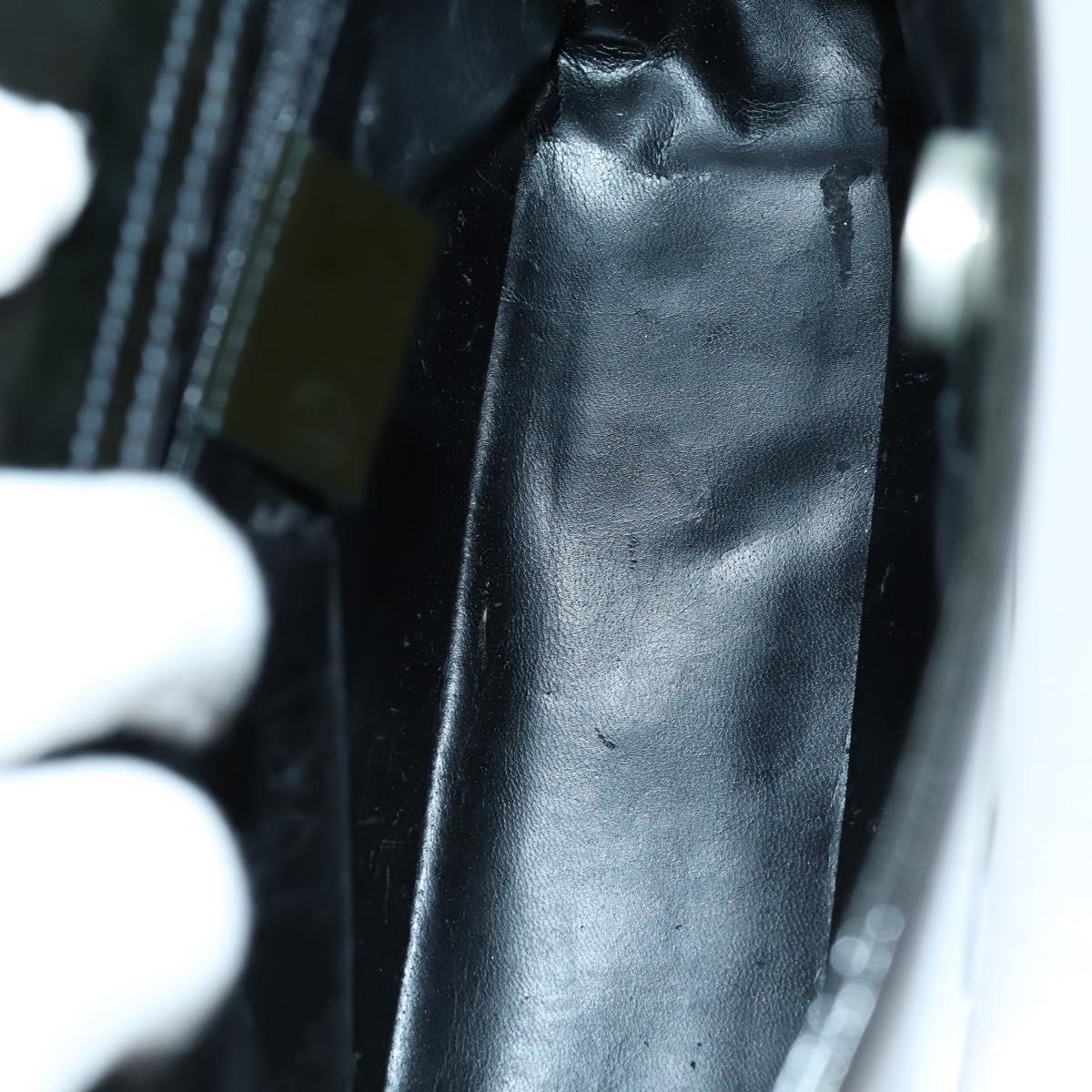 GUCCI GG Supreme Shoulder Bag patent 3 Set Beige Black Auth 154545