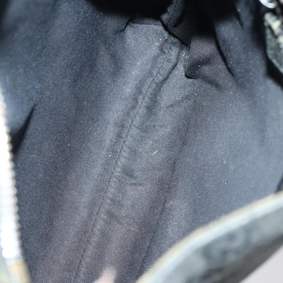 GUCCI GG Supreme Canvas Shoulder Bag PVC Leather 4 Set Black Beige Auth 154546