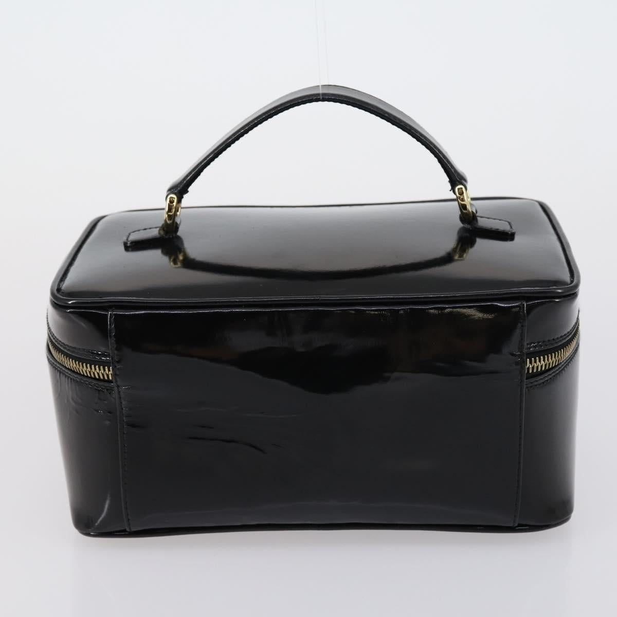 GUCCI Hand Bag Nylon Patent 4 Set Khaki Black Auth 154547