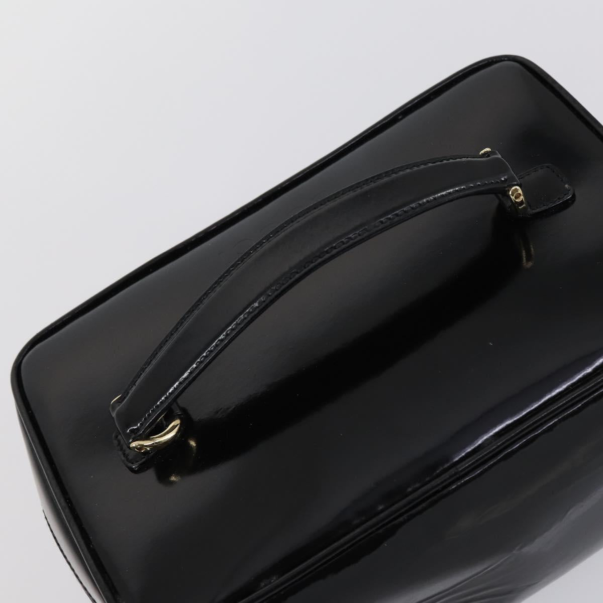 GUCCI Hand Bag Nylon Patent 4 Set Khaki Black Auth 154547