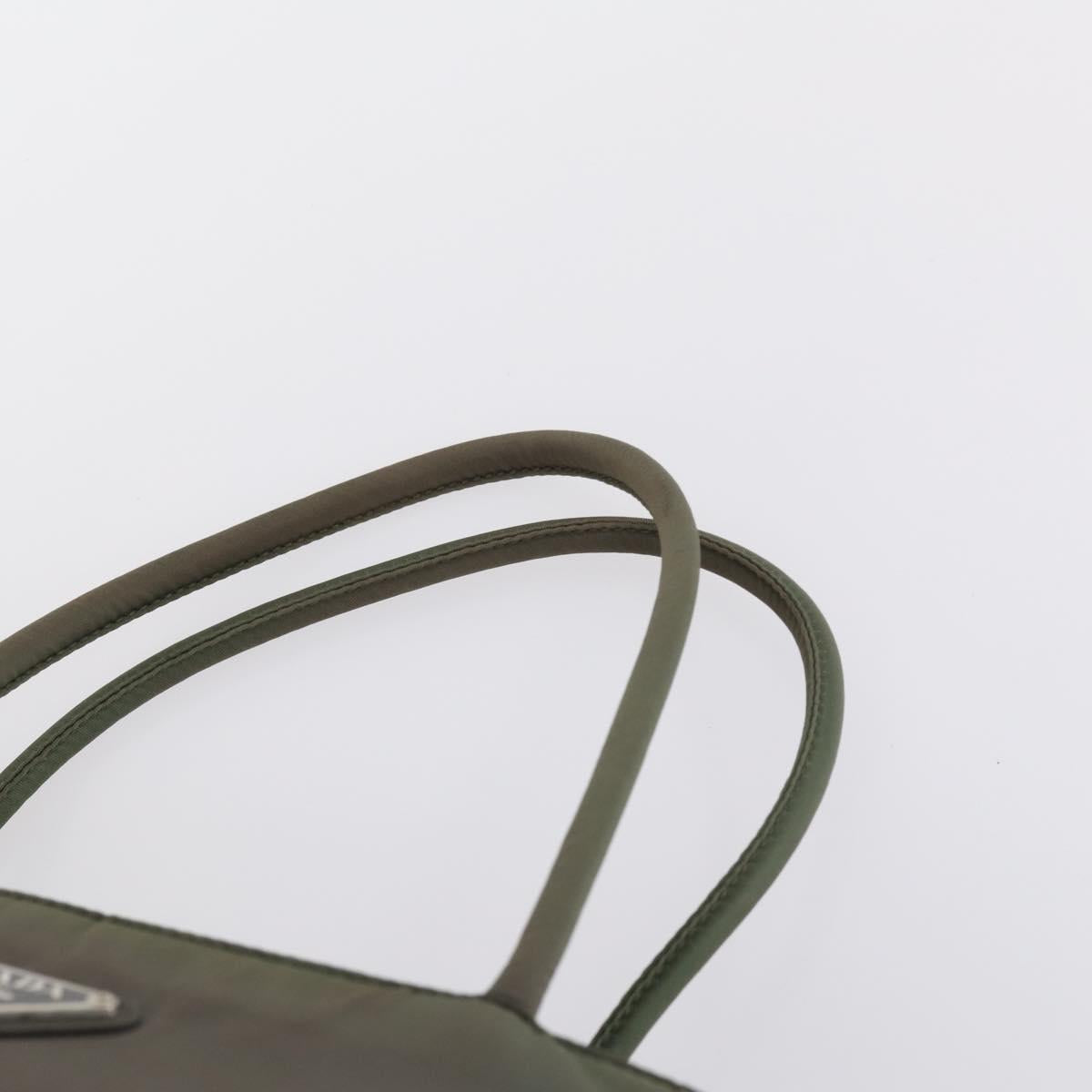 PRADA Sports Hand Bag Nylon Canvas 3 Set Green Black Auth 154548