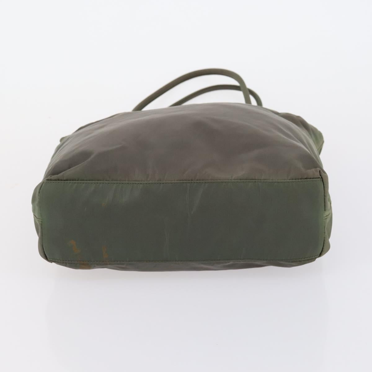 PRADA Sports Hand Bag Nylon Canvas 3 Set Green Black Auth 154548
