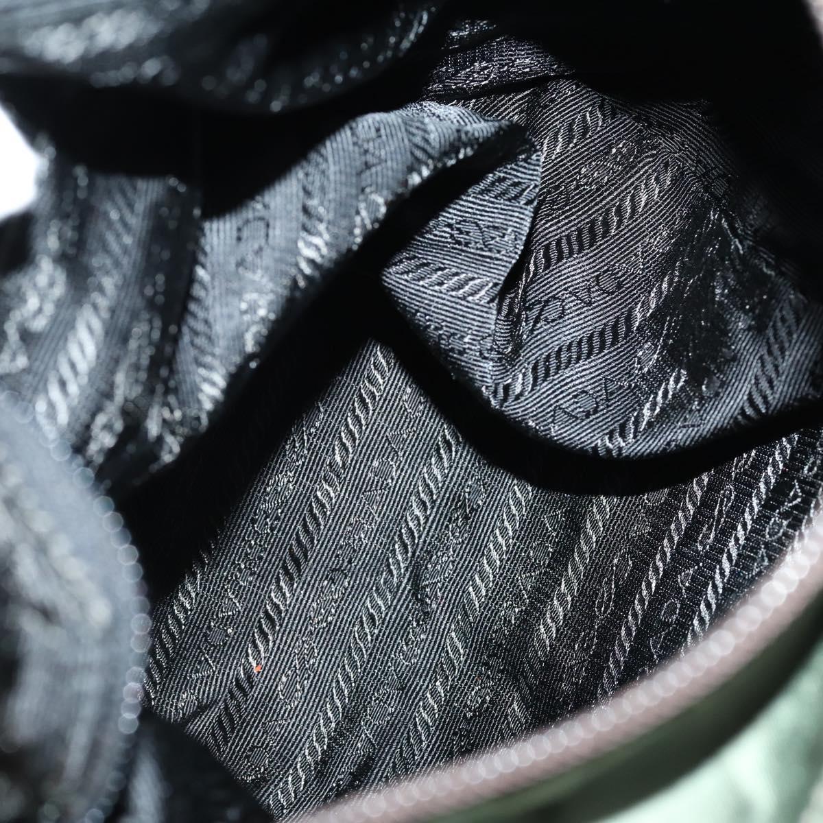 PRADA Sports Hand Bag Nylon Canvas 3 Set Green Black Auth 154548