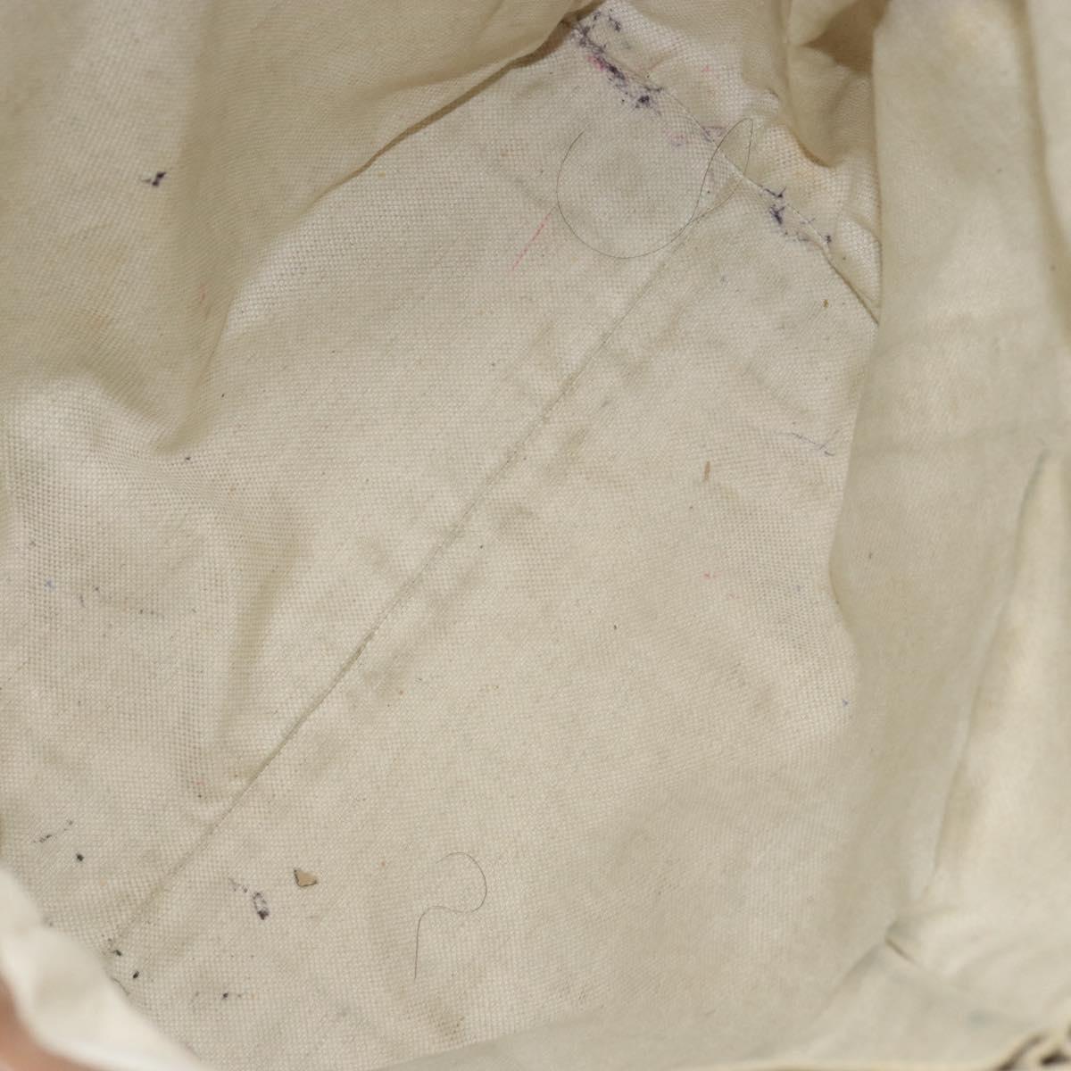 GUCCI GG Canvas Miss GG Tote Bag Beige Silver 342591 Auth 154584