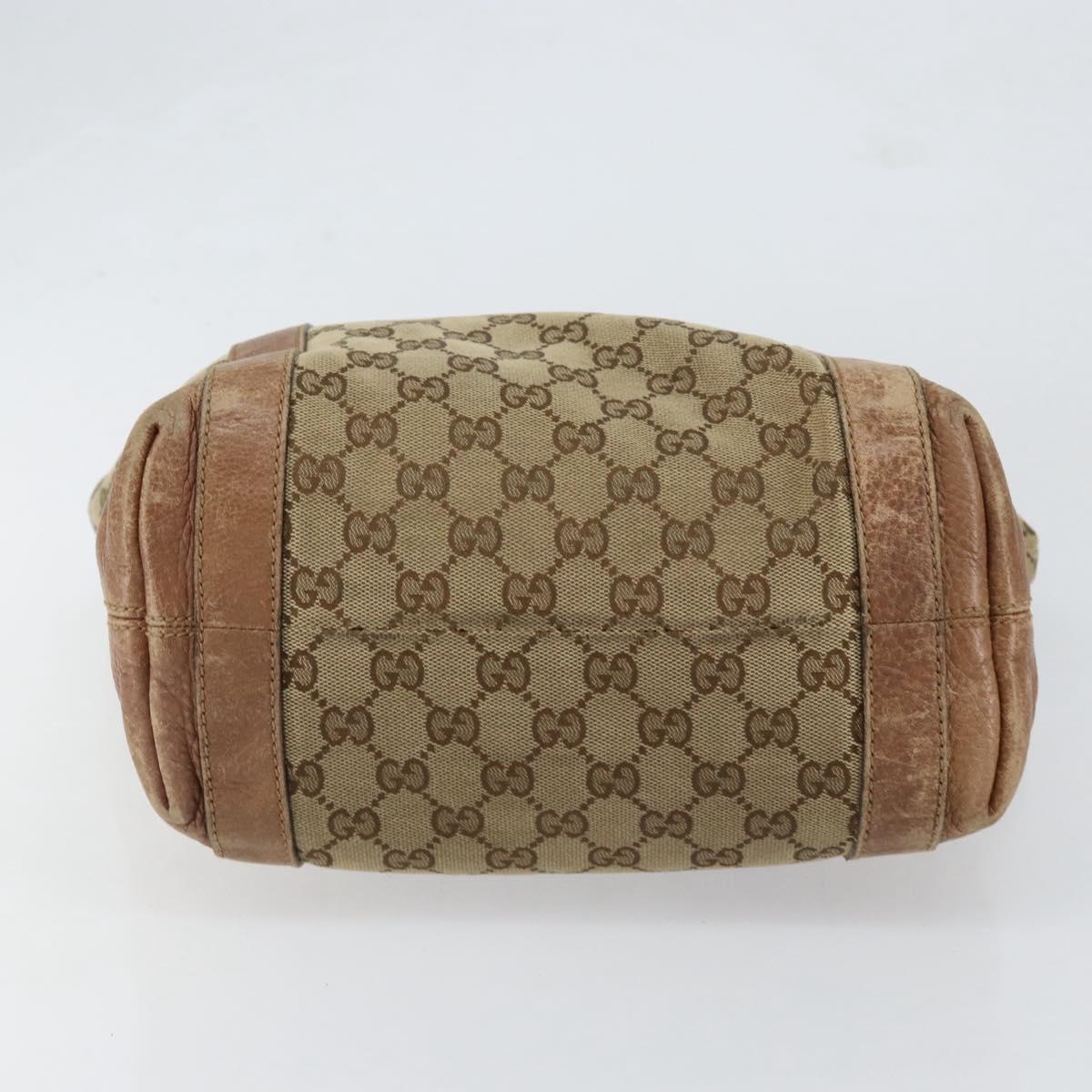 GUCCI GG Canvas Miss GG Tote Bag Beige Silver 342591 Auth 154584