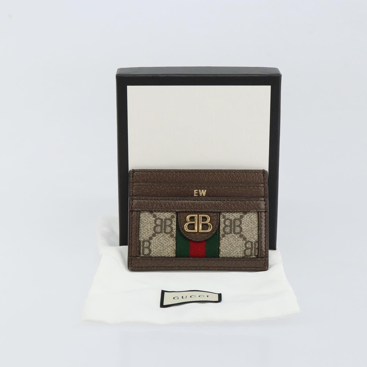 BALENCIAGA Hacker Project GUCCI Collaboration Card Case Leather Auth 154594