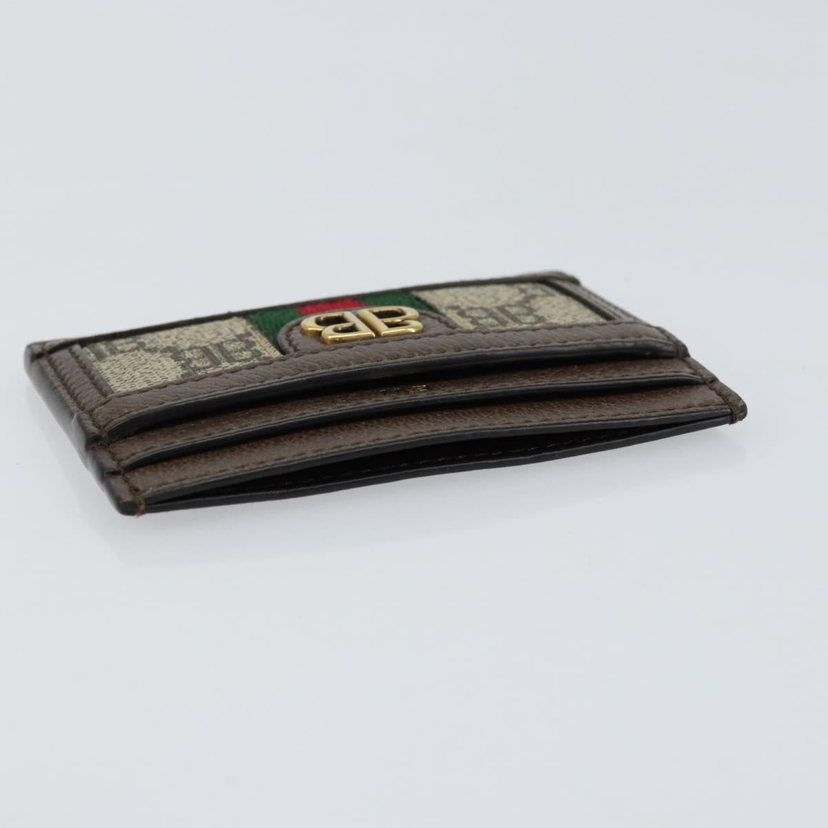 BALENCIAGA Hacker Project GUCCI Collaboration Card Case Leather Auth 154594