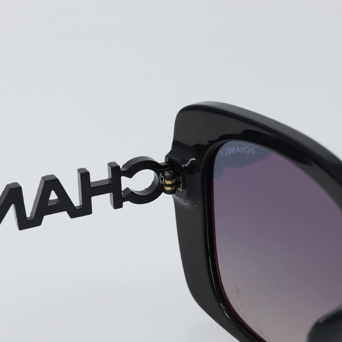 CHANEL Square Shape Eyewear Sunglasses plastic Navy 5422-B-A CC Auth 154595V