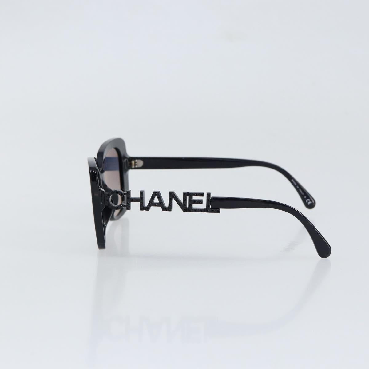 CHANEL Square Shape Eyewear Sunglasses plastic Navy 5422-B-A CC Auth 154595V