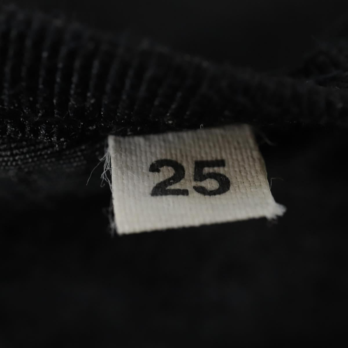 PRADA Boston Bag Nylon 2way Black Silver Auth 154610