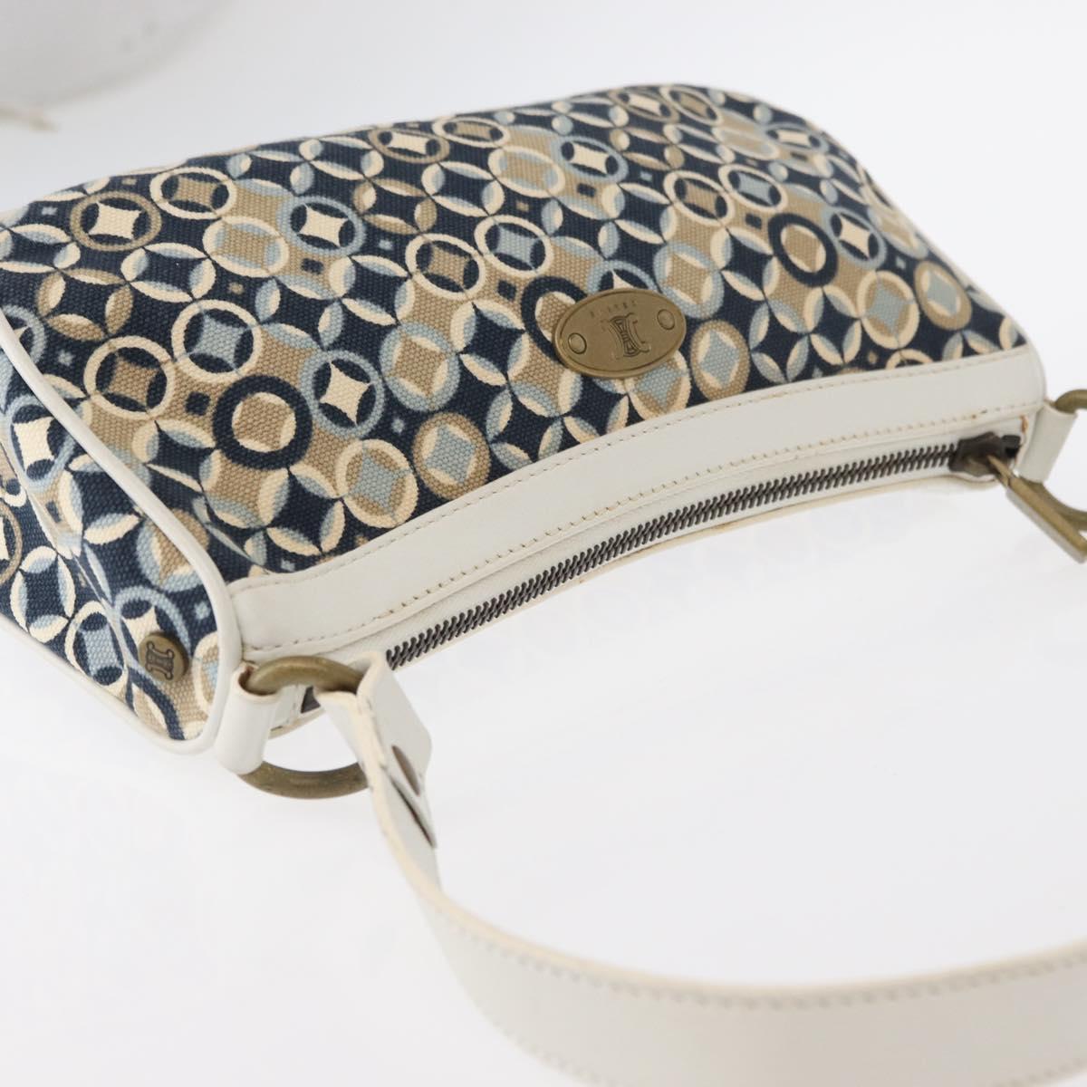 CELINE Accessory Pouch Canvas Navy Auth 154611