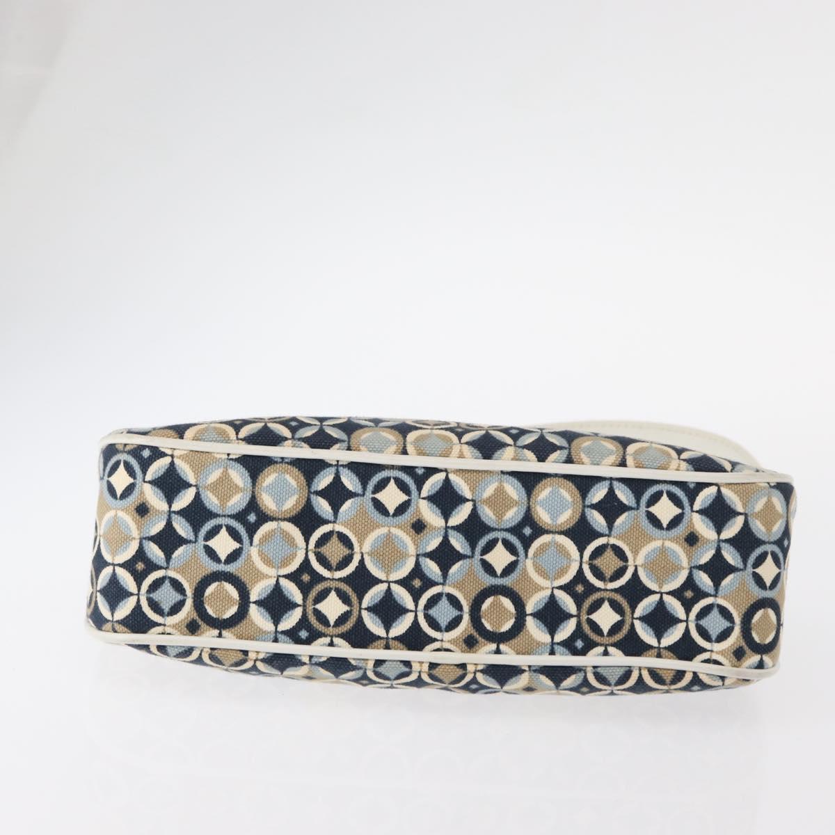 CELINE Accessory Pouch Canvas Navy Auth 154611