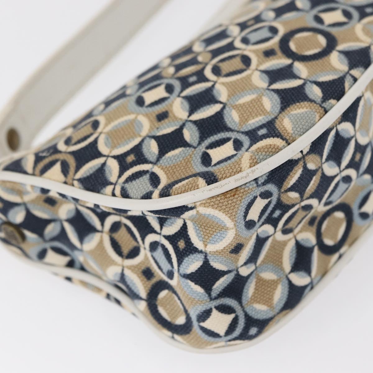 CELINE Accessory Pouch Canvas Navy Auth 154613