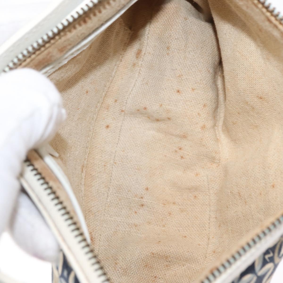 CELINE Accessory Pouch Canvas Navy Auth 154613