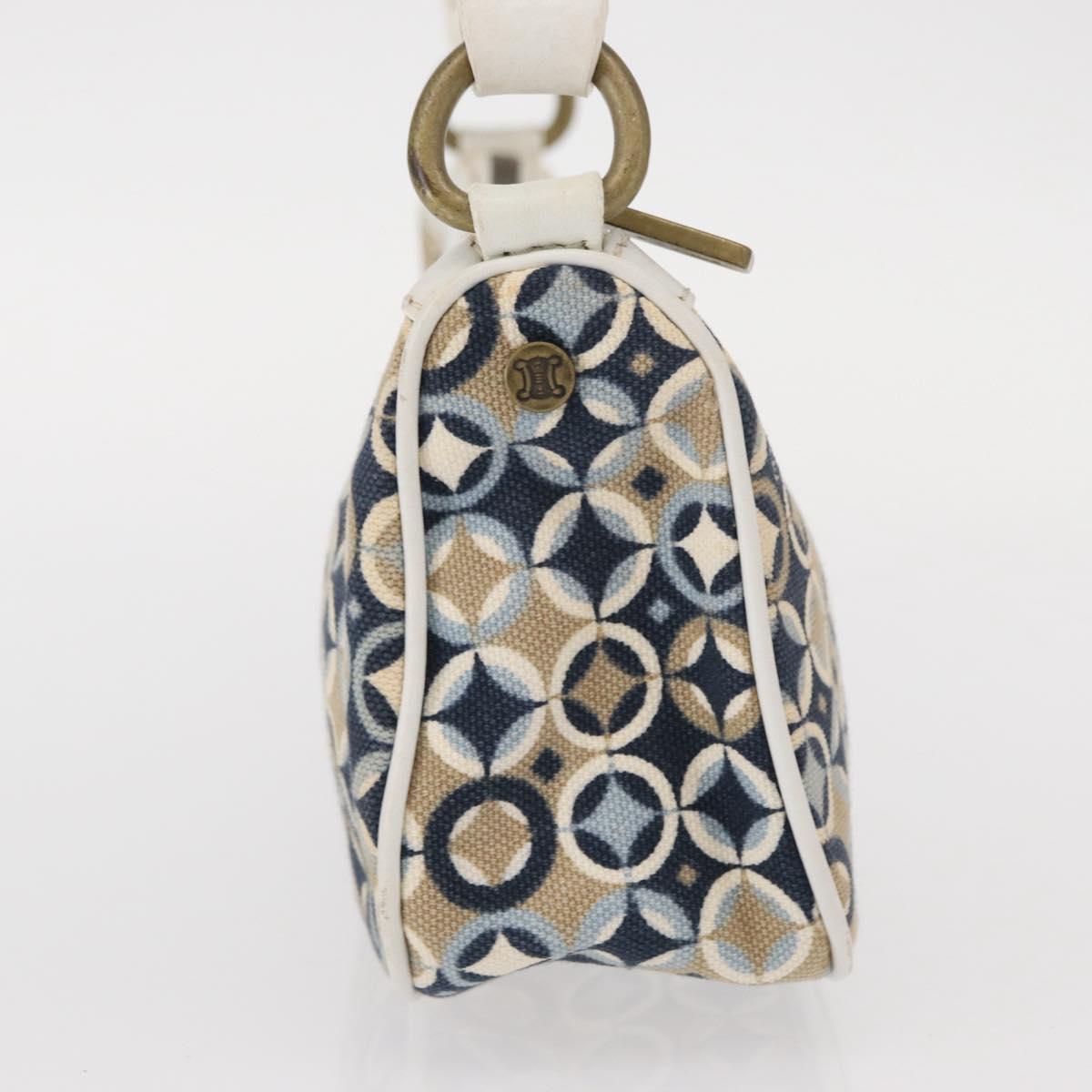 CELINE Accessory Pouch Canvas Navy Auth 154613