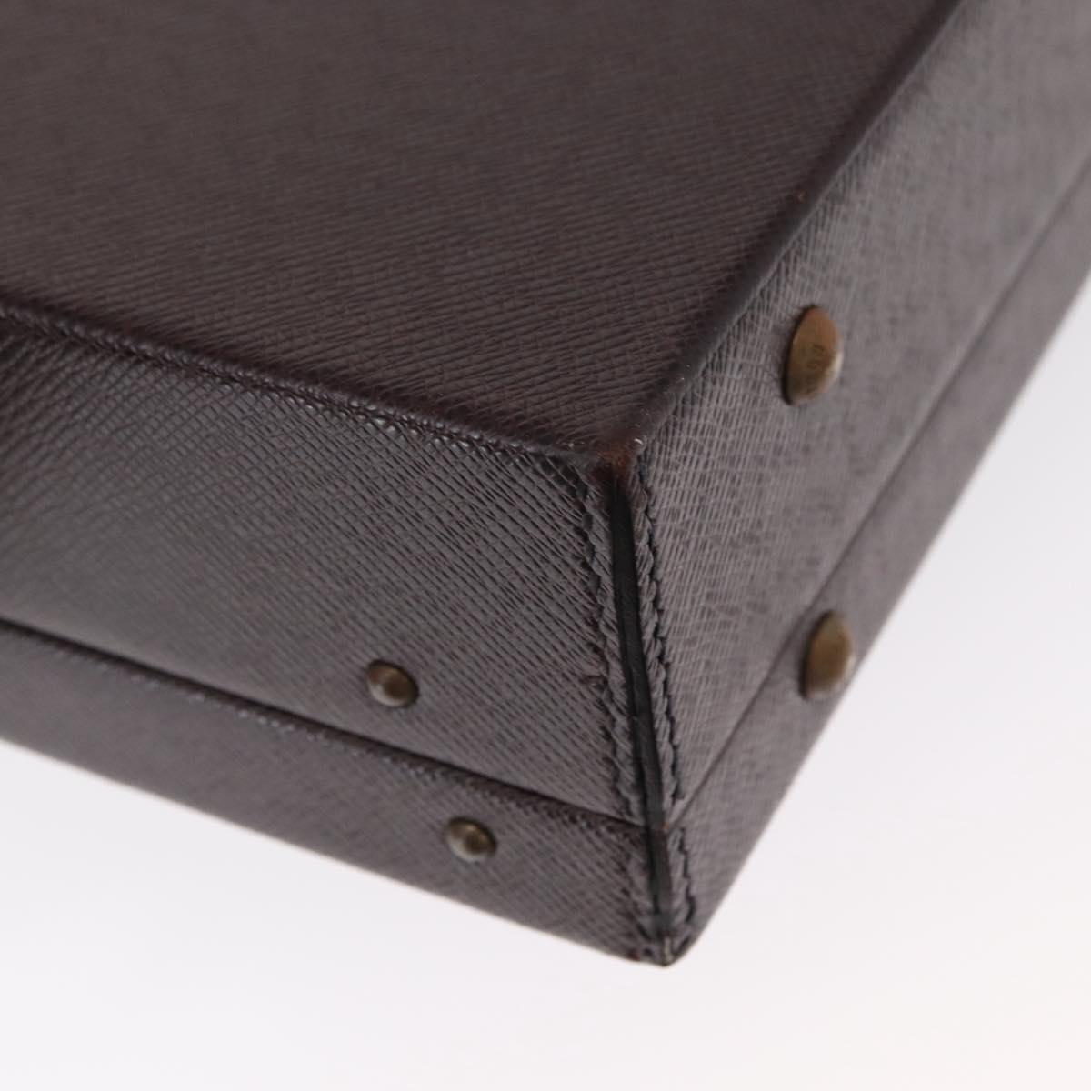 LOUIS VUITTON Taiga Briefcase Acajou LV Auth 154617