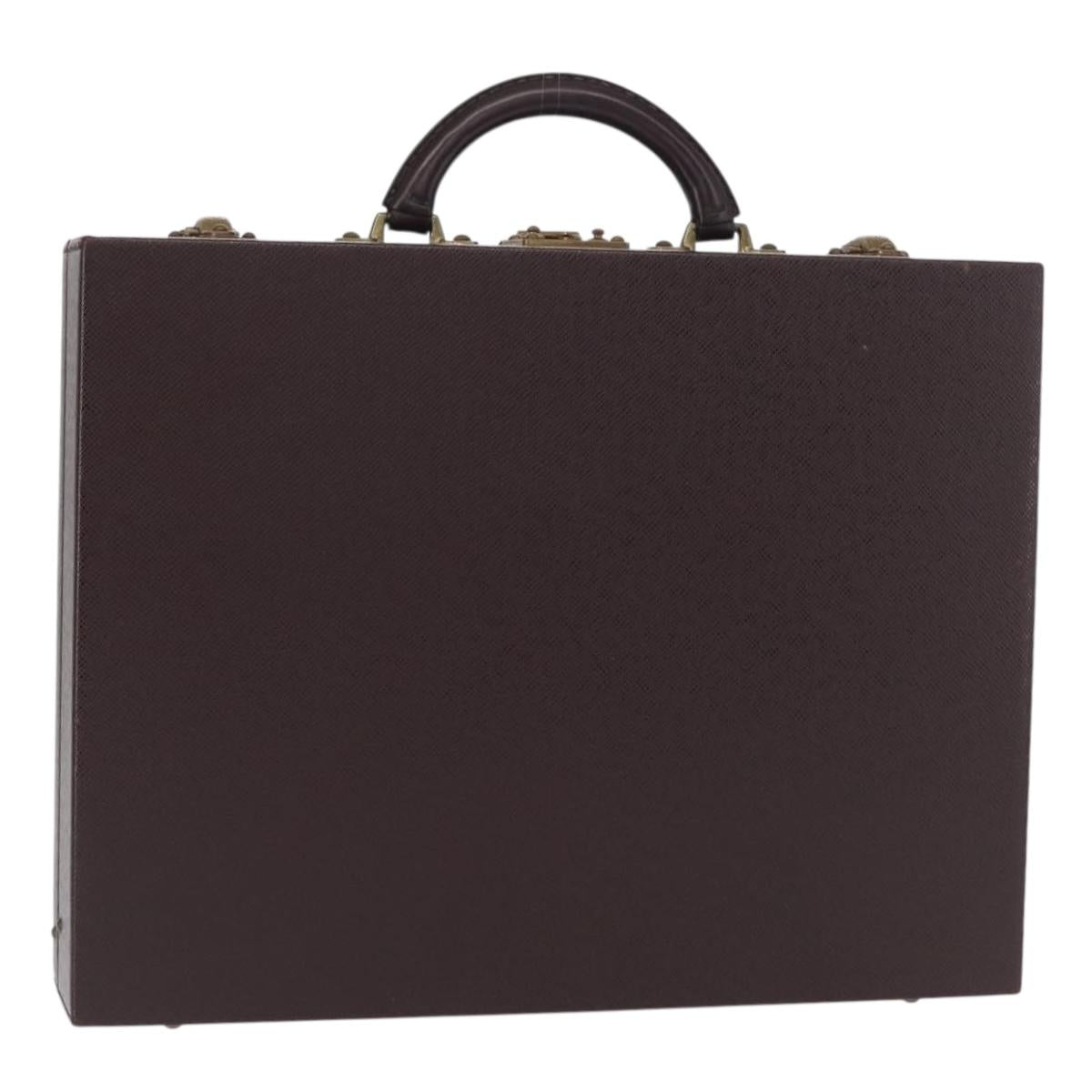 LOUIS VUITTON Taiga Briefcase Acajou LV Auth 154617