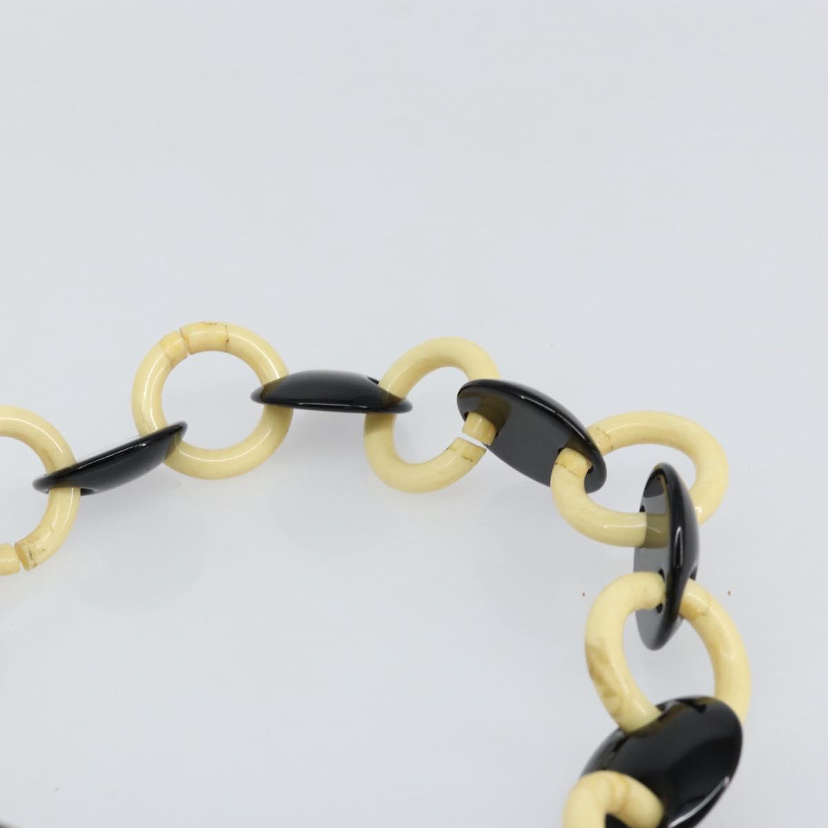 FENDI Shoulder Bag Leather Black Gold Auth 154618