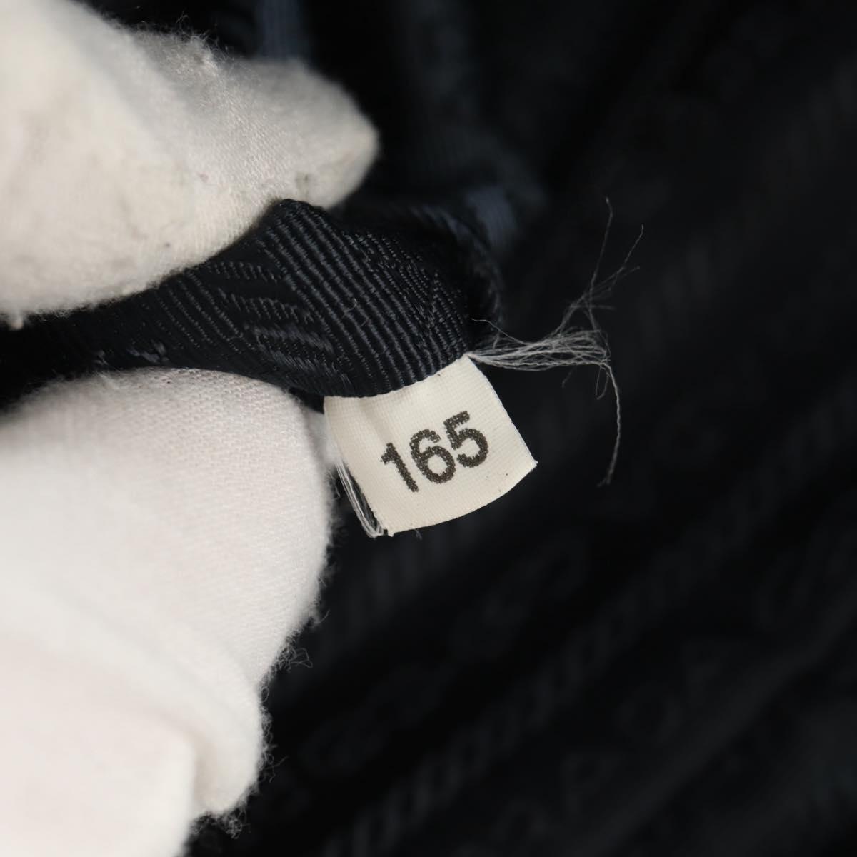 PRADA Shoulder Bag Nylon Navy Silver Auth 154621V