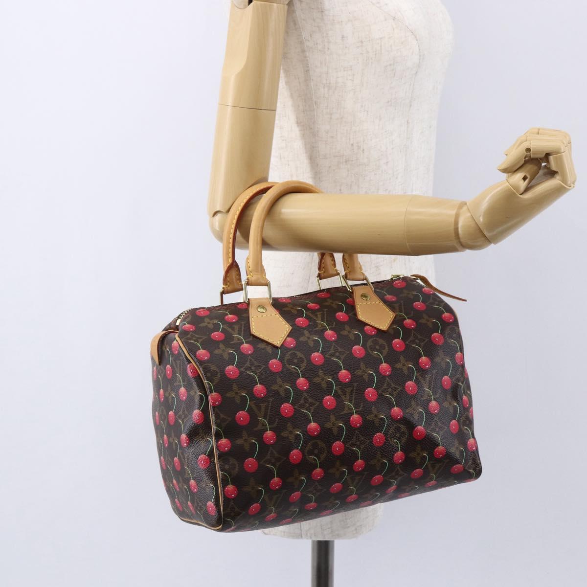 LOUIS VUITTON Monogram Cherry Speedy 25 Hand Bag M41528 LV Auth 154626SAV
