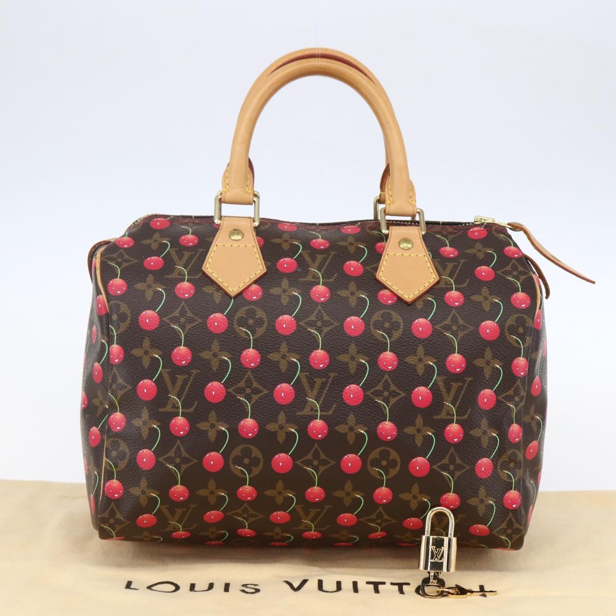 LOUIS VUITTON Monogram Cherry Speedy 25 Hand Bag M41528 LV Auth 154626SAV