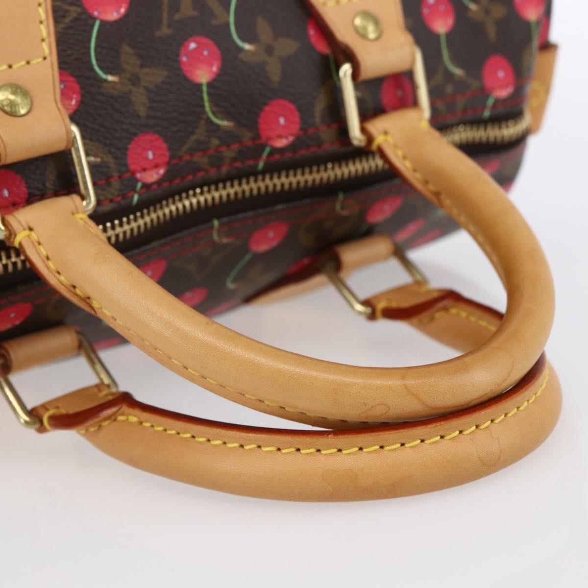 LOUIS VUITTON Monogram Cherry Speedy 25 Hand Bag M41528 LV Auth 154626SAV