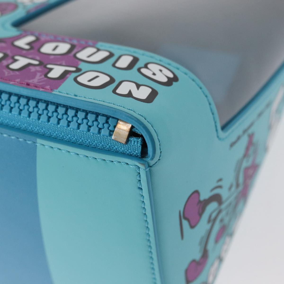 LOUIS VUITTON Monogram Sandwich Box Hand Bag Blue M82029 LV Auth 154627SM