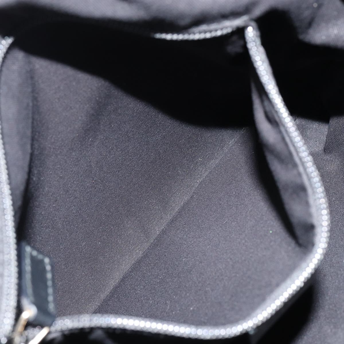 GUCCI GG Crystal Shoulder Bag Coated Canvas Navy Gold 145857 Auth 154643