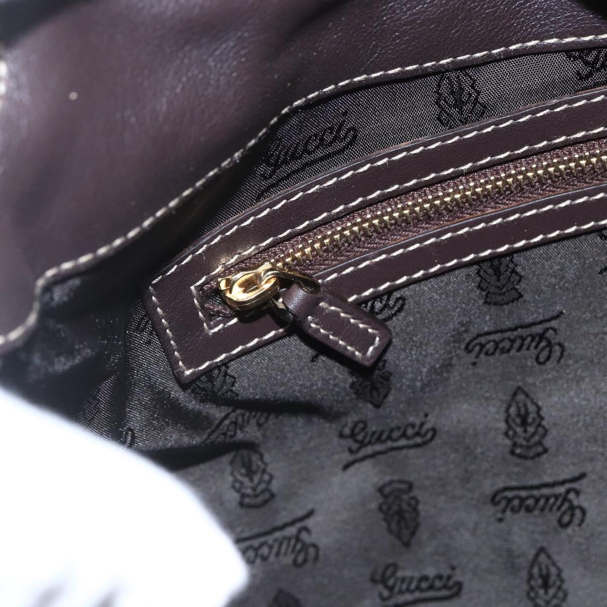 GUCCI GG Crystal Histeria Bag Coated Canvas 2way Beige Gold 203486 Auth 154644