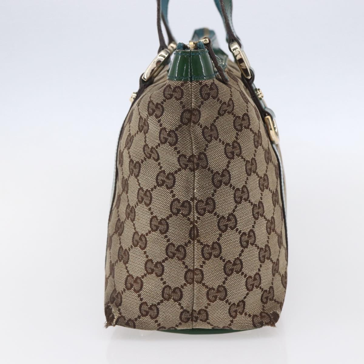 GUCCI GG Canvas Abbey Tote Bag Beige Gold 141470 Auth 154647