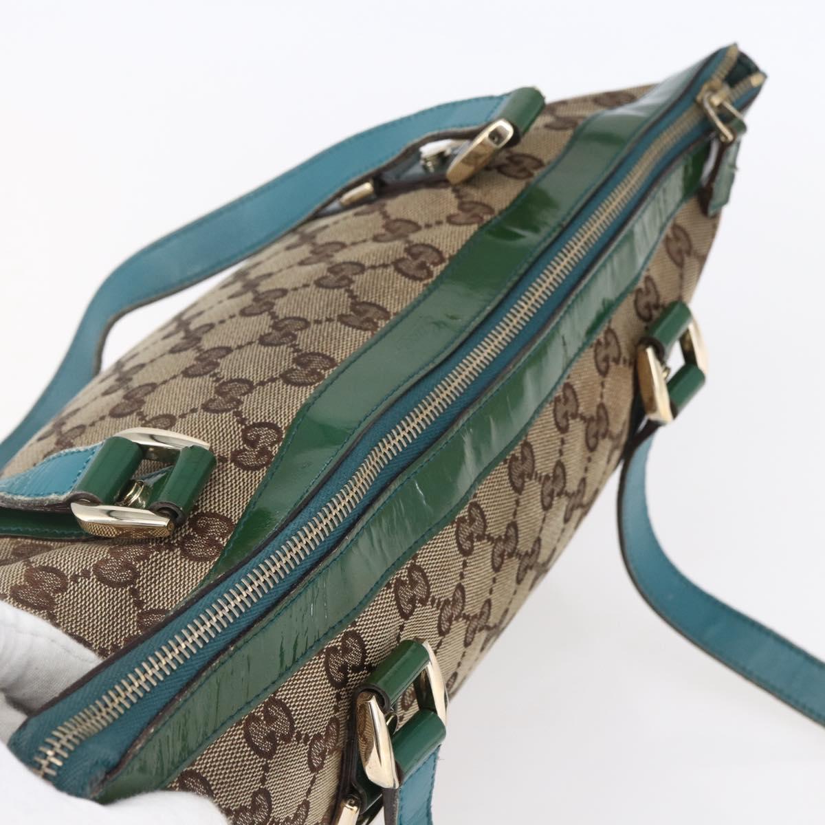 GUCCI GG Canvas Abbey Tote Bag Beige Gold 141470 Auth 154647