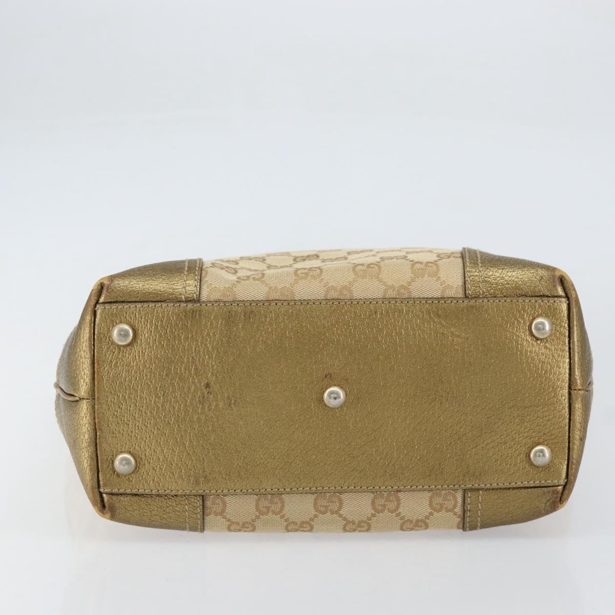 GUCCI GG Canvas Pretty Tote Bag Beige 181779 Auth 154651
