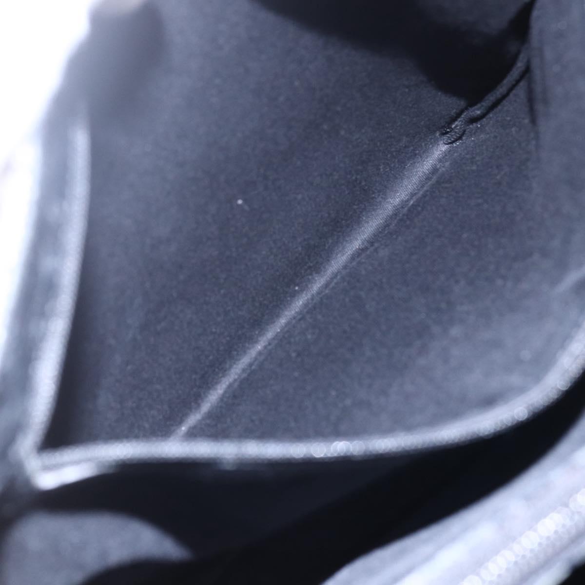 GUCCI GG Canvas Bamboo Tote Bag Navy 112526 Auth 154654