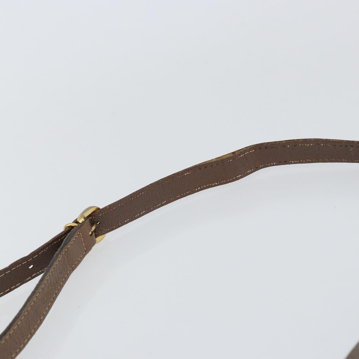 GUCCI GG Supreme Web Sherry Line Bag PVC Beige Gold 001 122 6594 Auth 154659