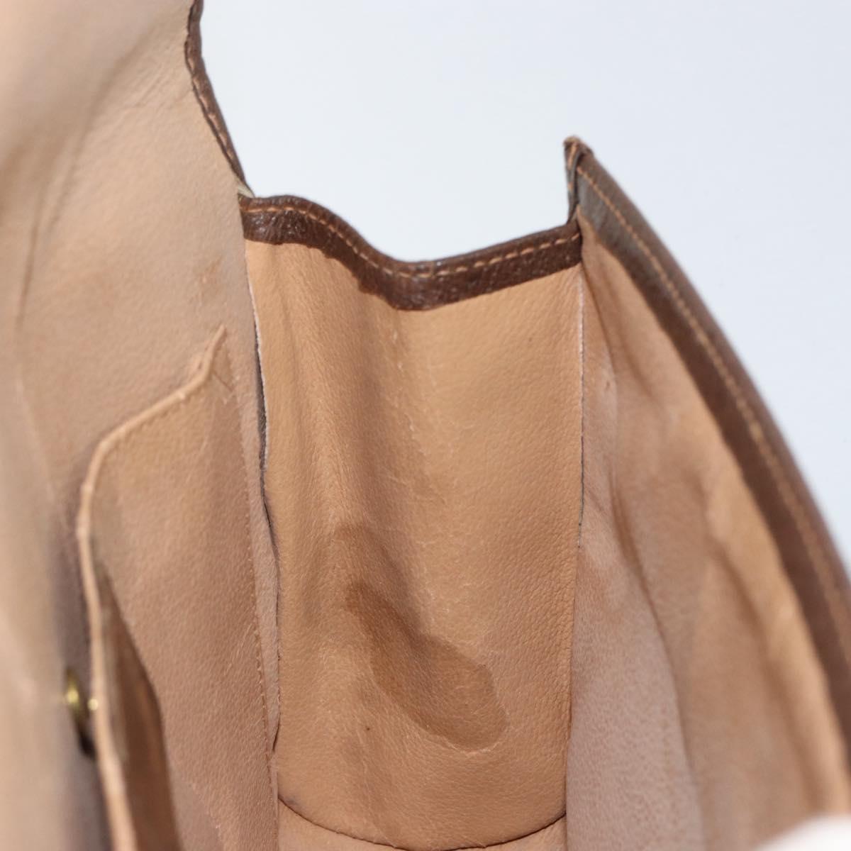 GUCCI GG Supreme Web Sherry Line Clutch Bag PVC Red Beige Auth 154661